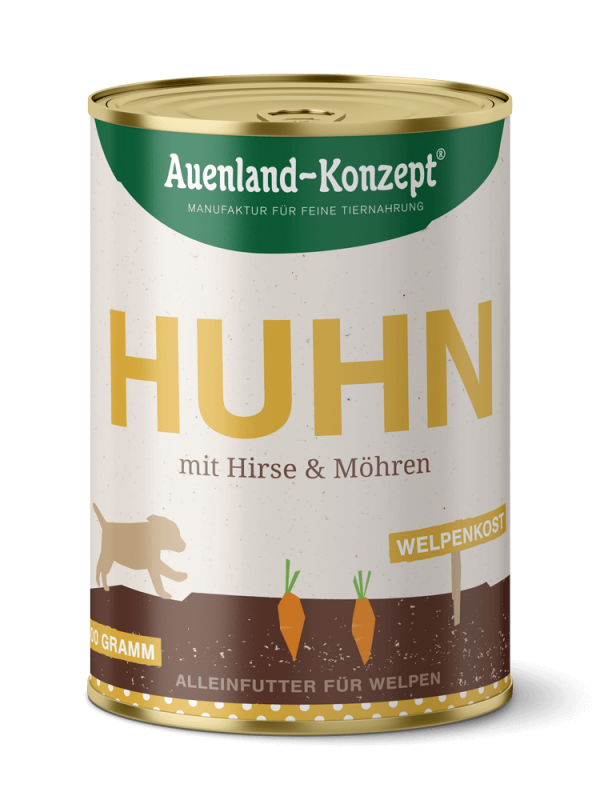 Auenland Welpenkost Huhn mit Hirse 400g