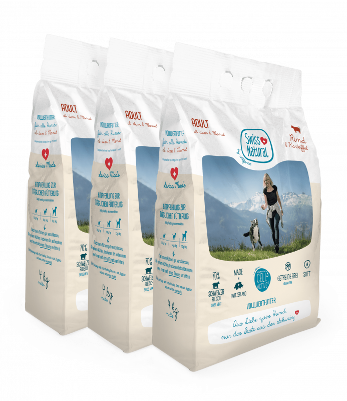 SwissNatural Soft Adult Rind & Kartoffel12kg (3x4kg)