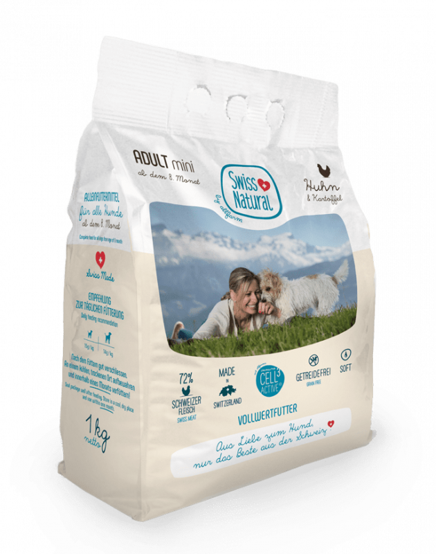 SwissNatural Soft Adult Huhn & Kartoffel1kg mini