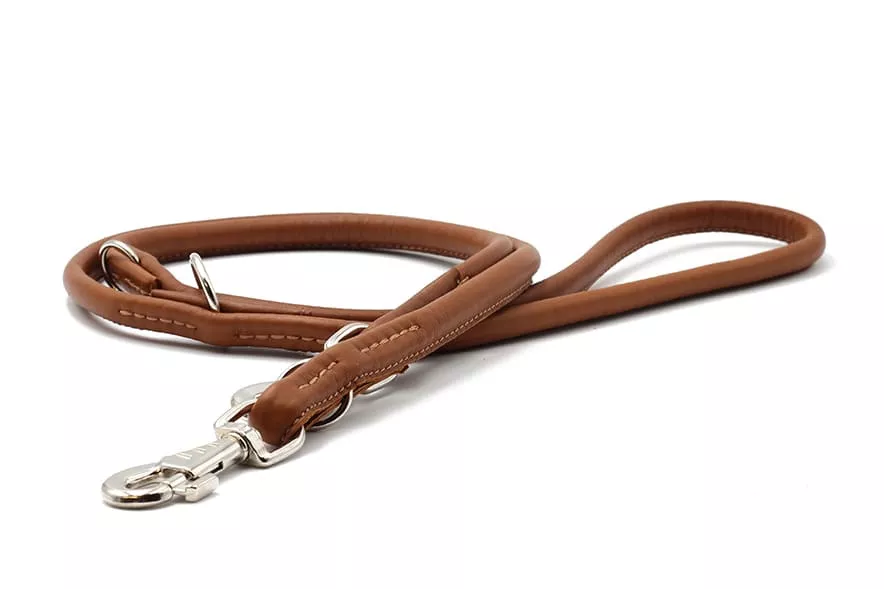 Maul Lederleine rundgenäht cognac 2m / 6mm