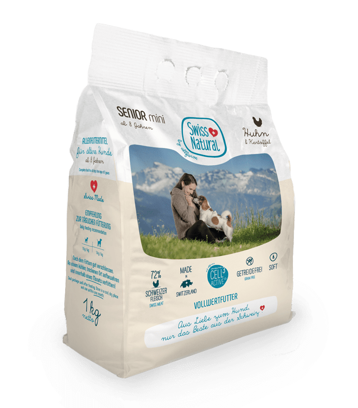 SwissNatural Soft Senior Huhn & Kartoffel1kg mini