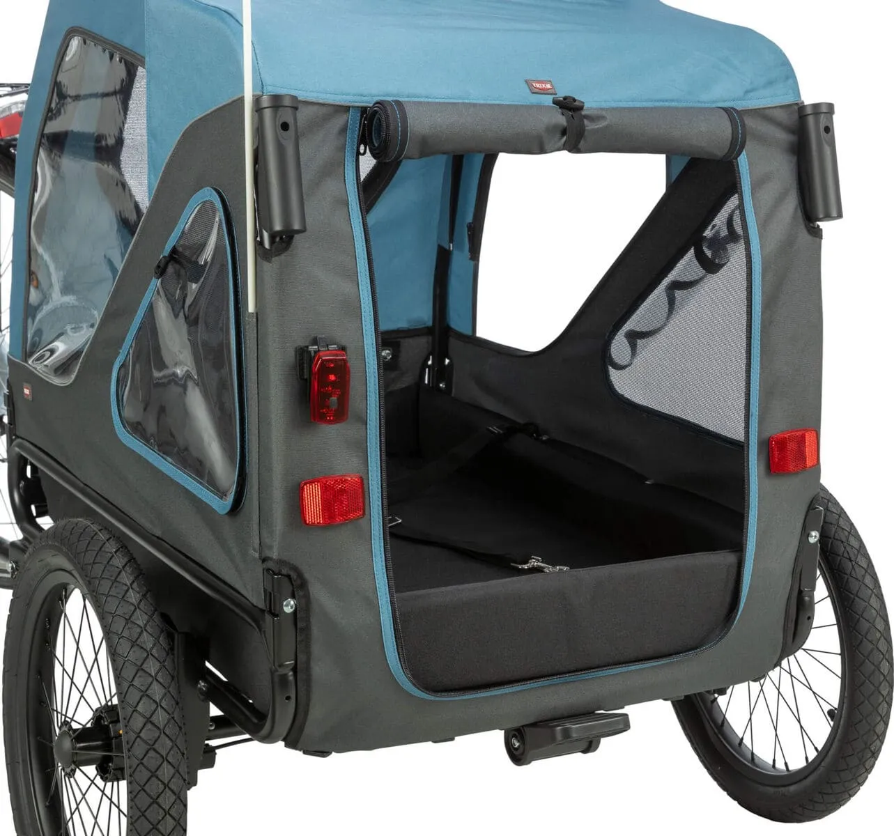 Fahrrad-Anhänger L blau grau
