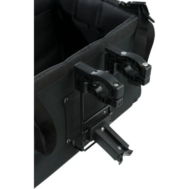 Front-Box für Fahrräder, 41 × 26 × 26 cm, schwarz/grau