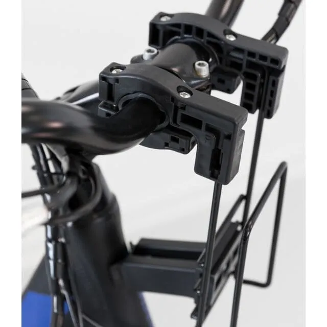 Front-Box für Fahrräder, 41 × 26 × 26 cm, schwarz/grau