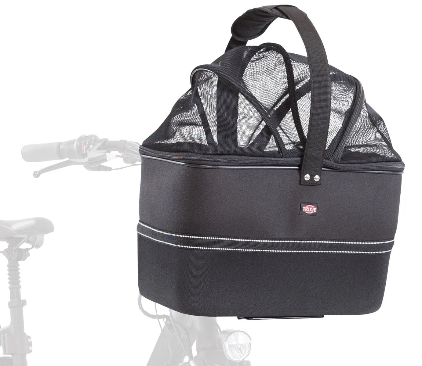 Front-Fahrradkorb 41 × 47 × 29 cm schwarz