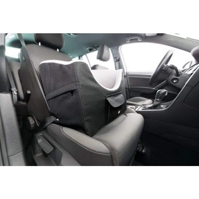 Autositz, 45 × 39 × 42 cm, schwarz/grau