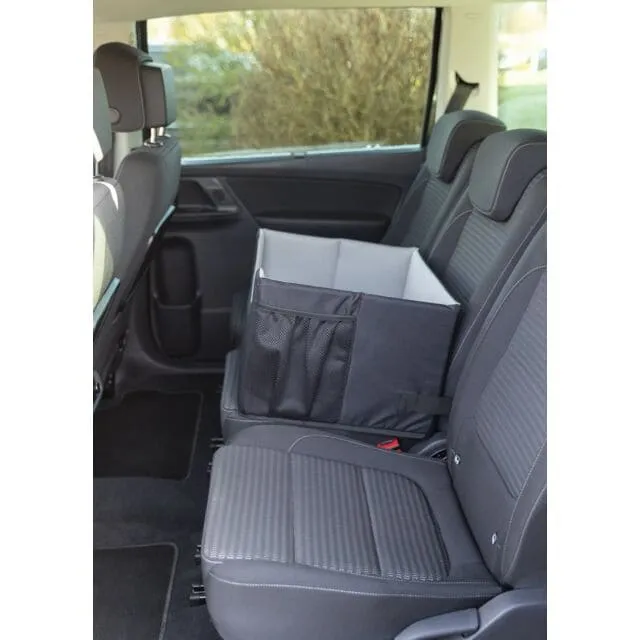 Autositz , 45 × 28 × 40 cm, schwarz/grau