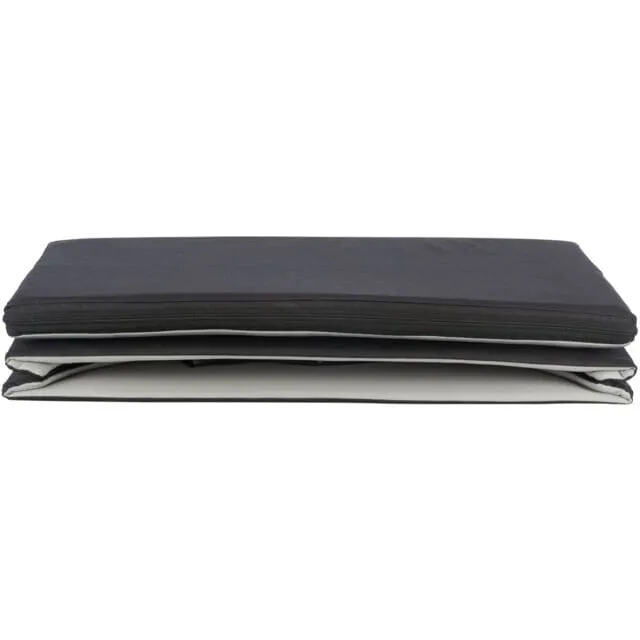 Autositz, doppelt, 80 × 28 × 39 cm, schwarz/grau