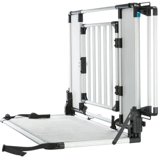 Universal-Heckgitter, 94–114 × 69 × 53 cm, hellgrau/silber