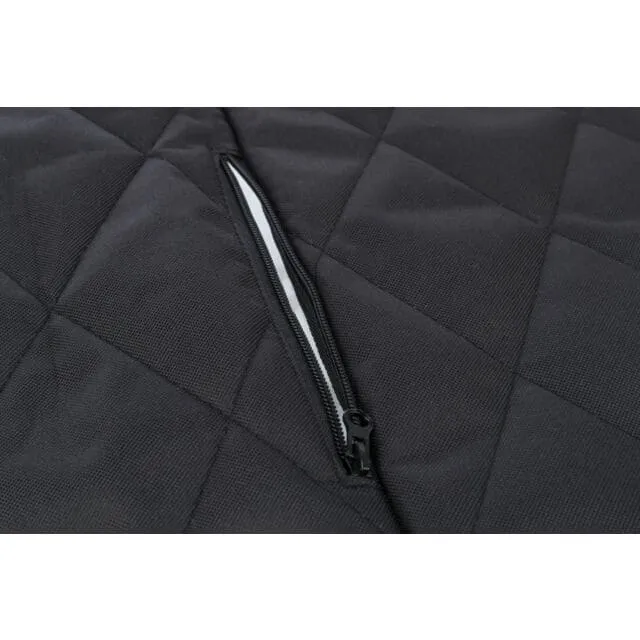 Autositz-Auflage, doppelt, 95 × 10 × 50 cm, schwarz