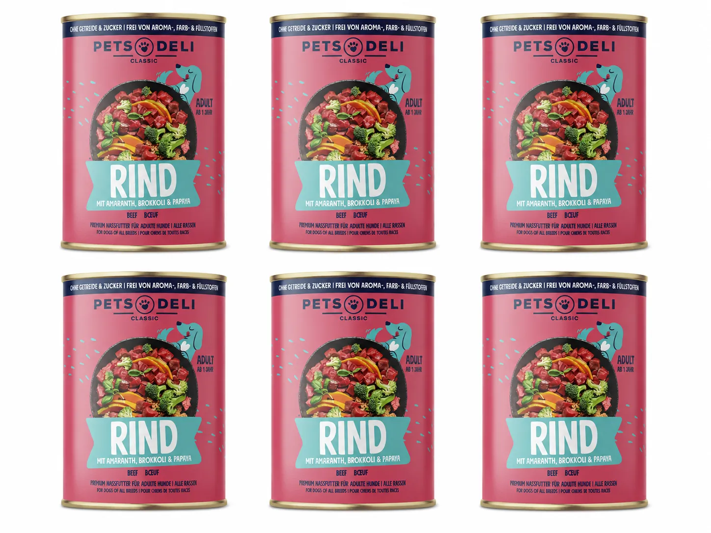 Pets Deli Classic Rind 6x 400g