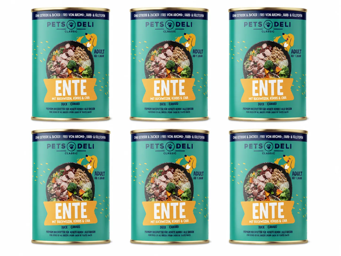 Pets Deli Classic Ente 6x 400g