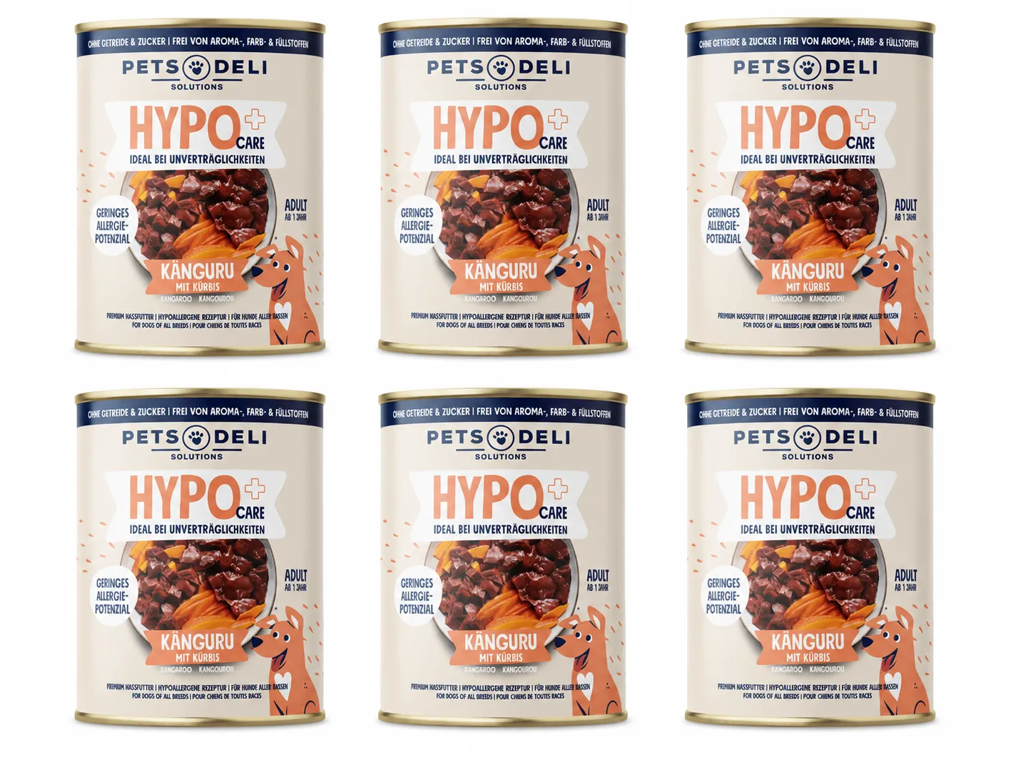 Pets Deli Hypo Känguru 6x 400g