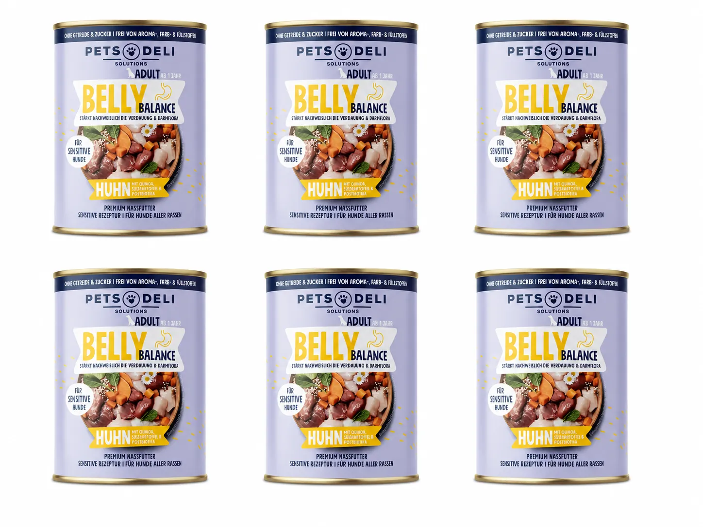 Pets Deli Solution Belly Balance Huhn 6x 400g
