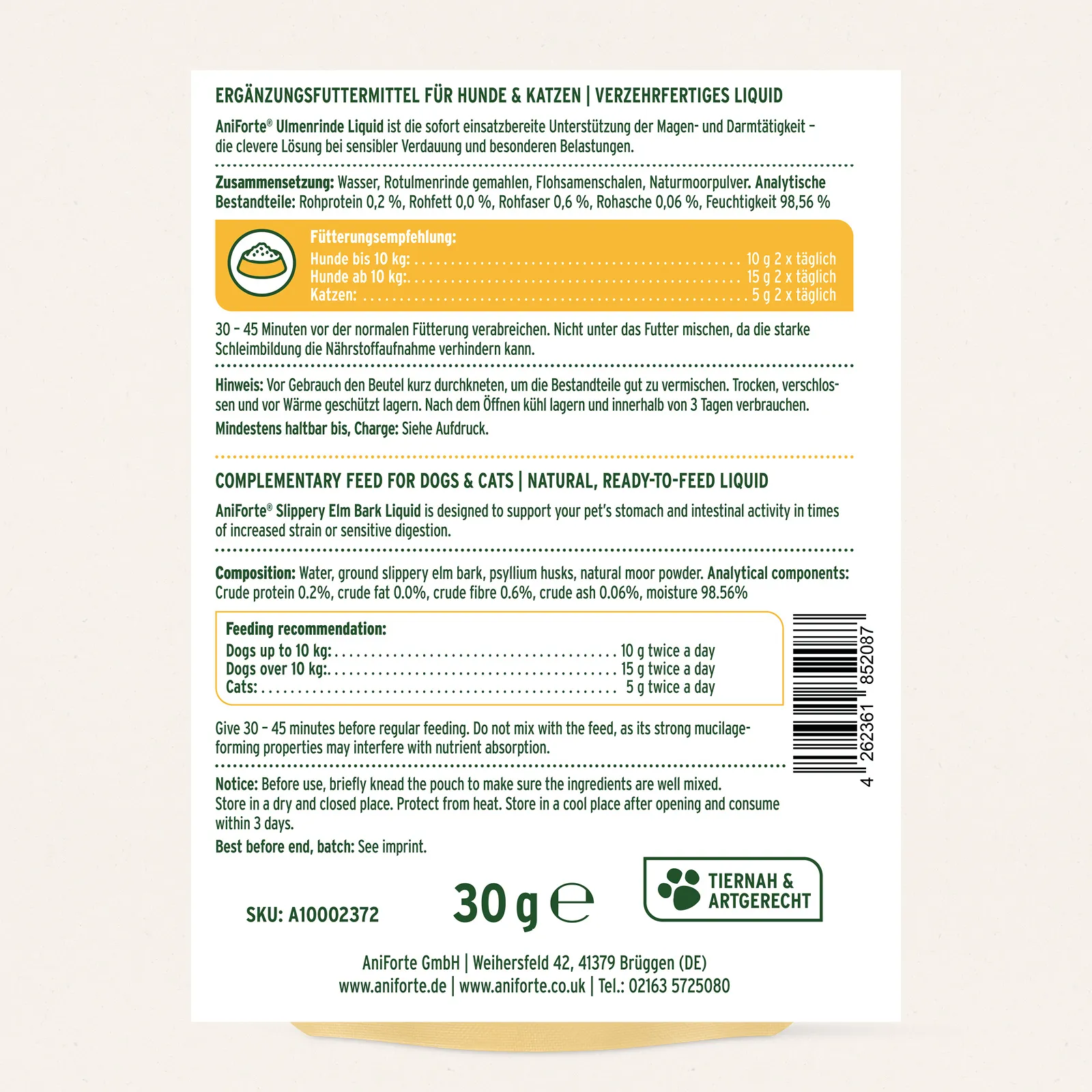 AniForte Ulmenrinde-Liquid 14 x 30g