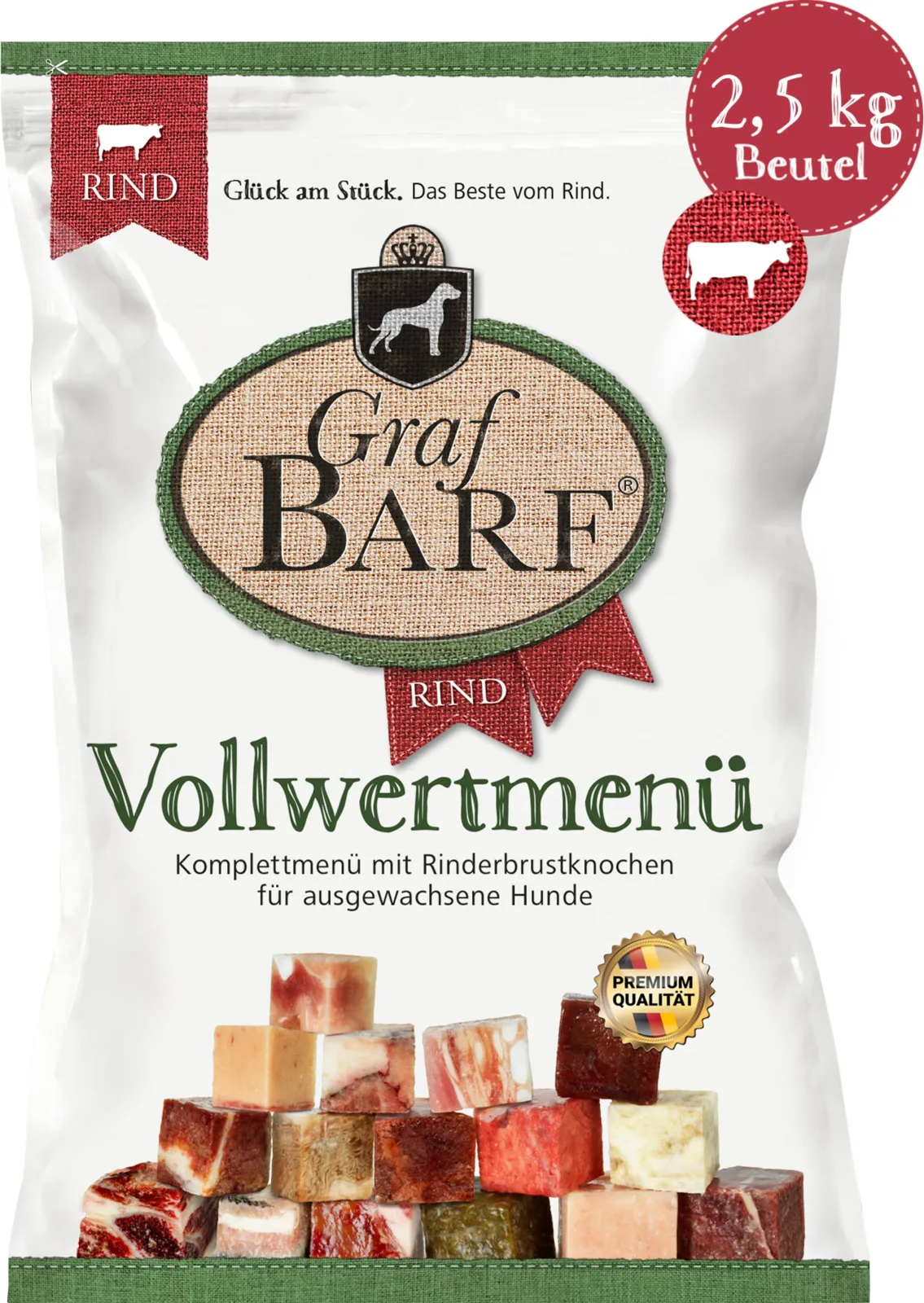 Graf Barf Vollwertmenü Rind 2,5kg