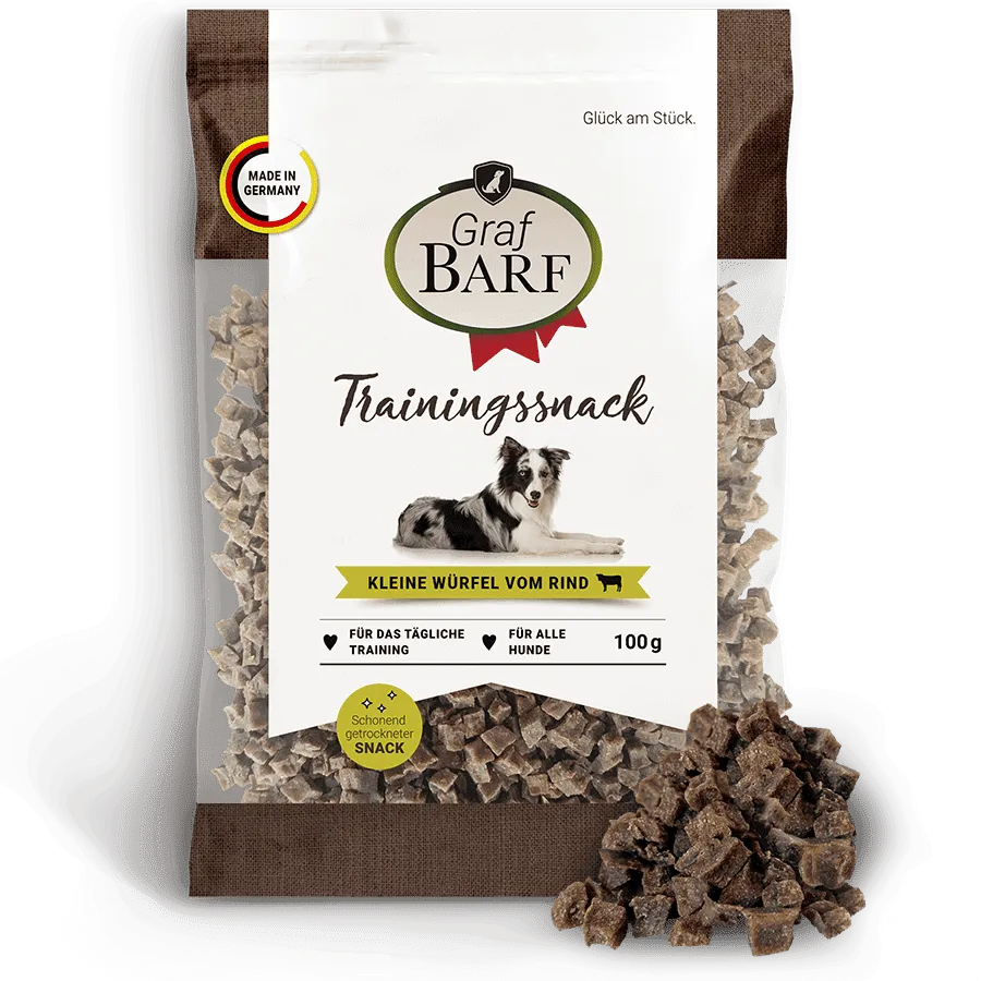 Trainingssnack kleine Würfel Rind 100g