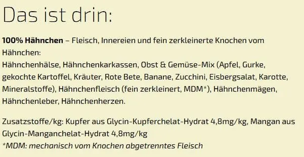 Graf Barf Vollwertmenü Plus Hähnchen 2,5kg