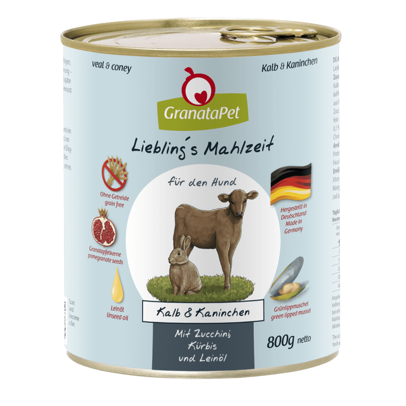 Kalb&Kaninchen, Zucchinl 800g