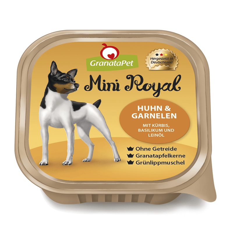 Mini Royal Huhn & Garnelen mit Kürbis 150 g