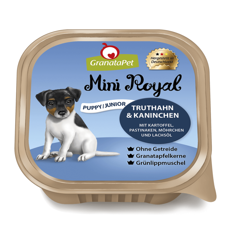 Mini Royal Puppy/Junior Truthahn & Kaninchen mit Kartoffel 150g