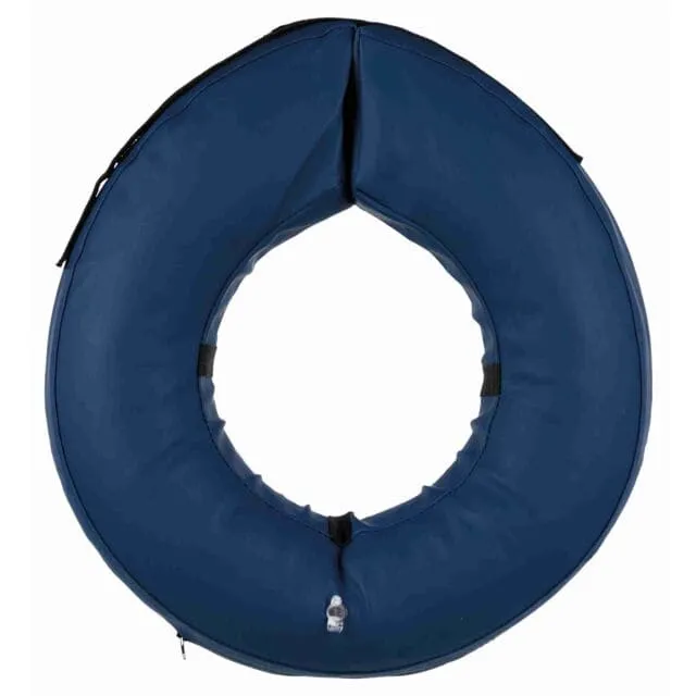 Schutzkragen, aufblasbar, S–M: 32–40 cm/11 cm, blau