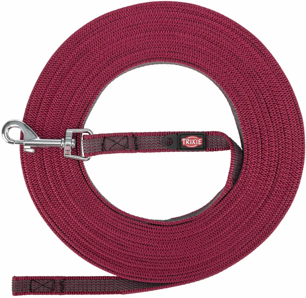 Schleppleine, gummiert, S–M: 10 m/15 mm, fuchsia