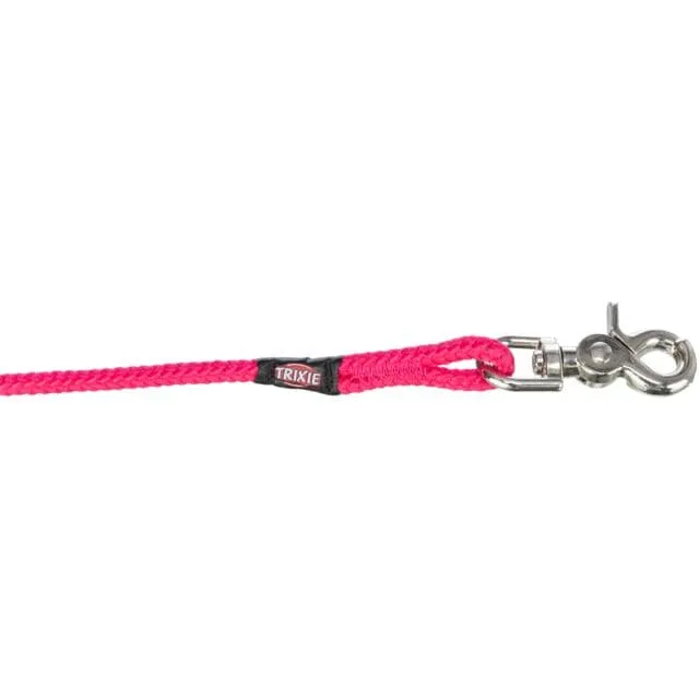 Schleppleine, Trigger Snap Hook, rund, S–L: 20 m/ø 6 mm, fuchsia