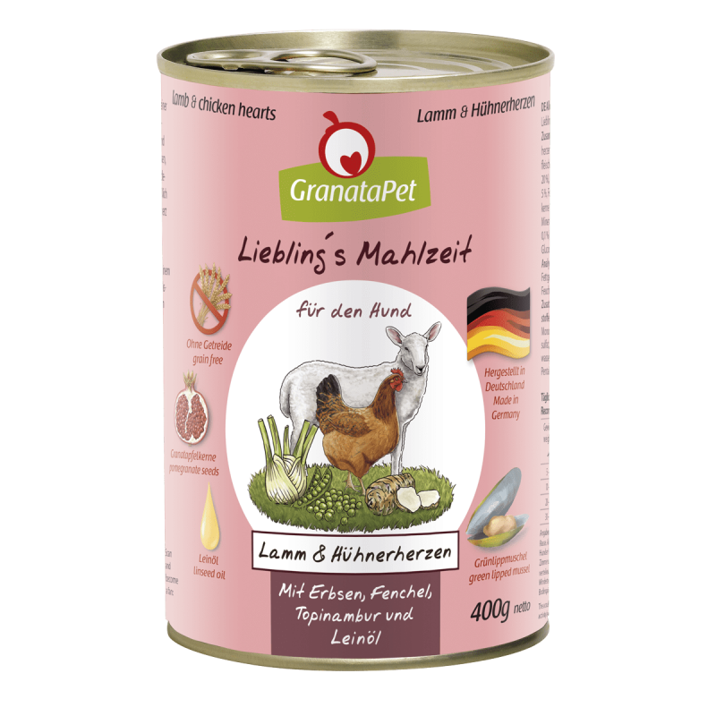 Liebling´s Mahlzeit Lamm & Hühnerherzen 400 g