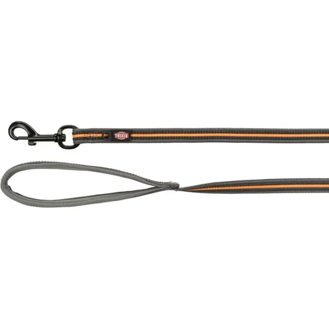 Fusion Schleppleine, gummiert, M–XL: 10 m/17 mm, grafit/papaya