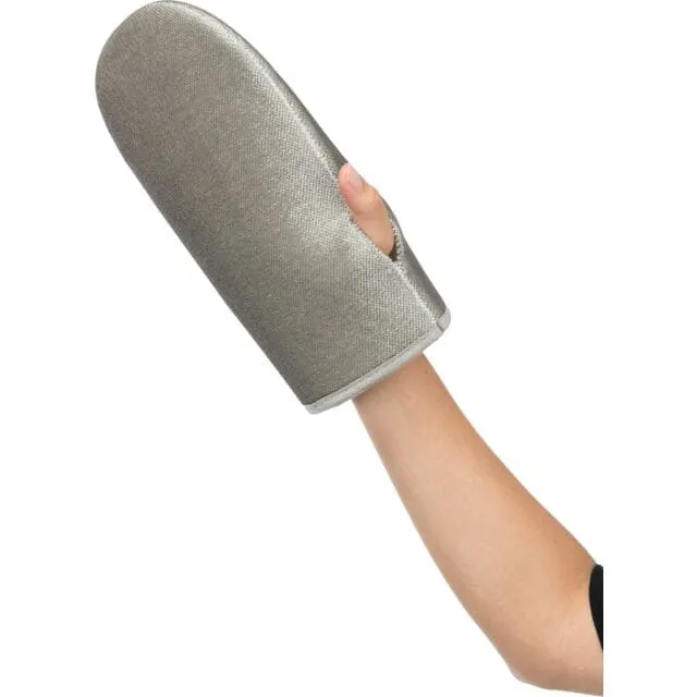 Fussel-Handschuh, beidseitig, 25 cm, grau