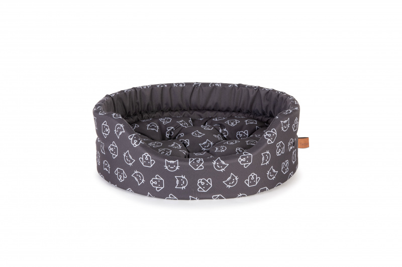 Oval bed with cushion MODERN M