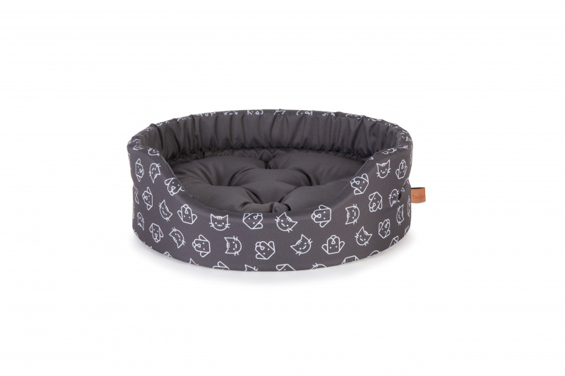 Oval bed with cushion MODERN L
