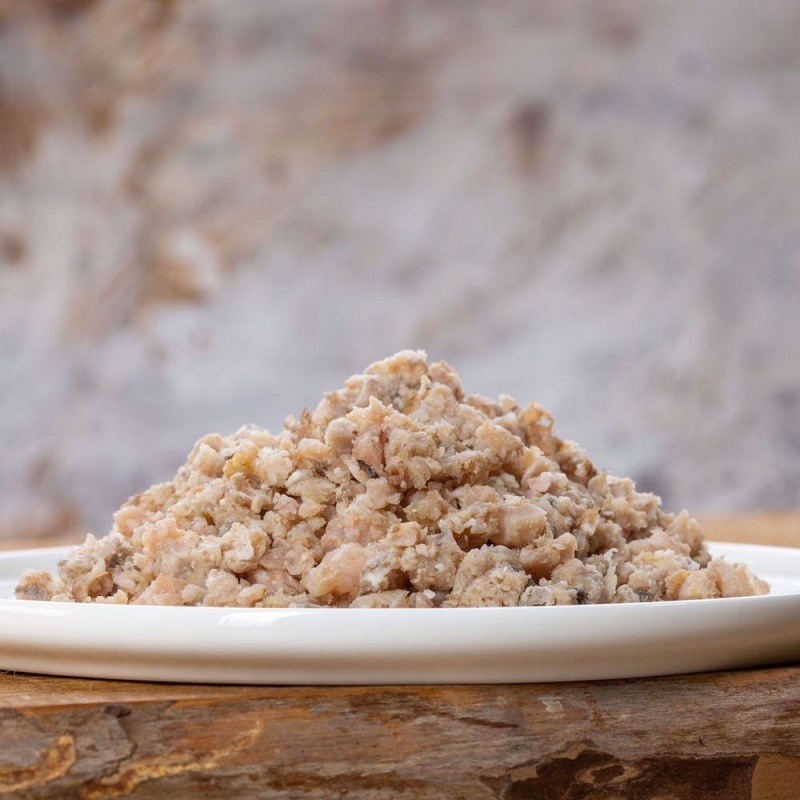 Ziegenpansen, grün, gewolft 500g