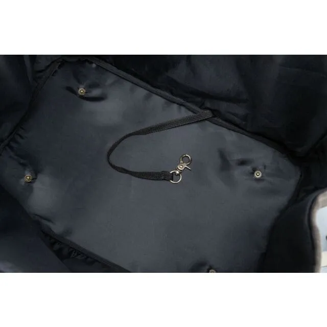 Tasche Rachel, 25 × 30 × 40 cm, grau/hellbraun