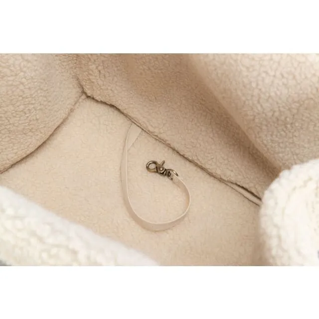 Tasche Rachel, 25 × 30 × 40 cm, grau/hellbraun