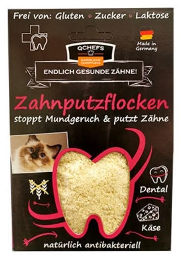 Qchefs Zahnputzflocken Katze