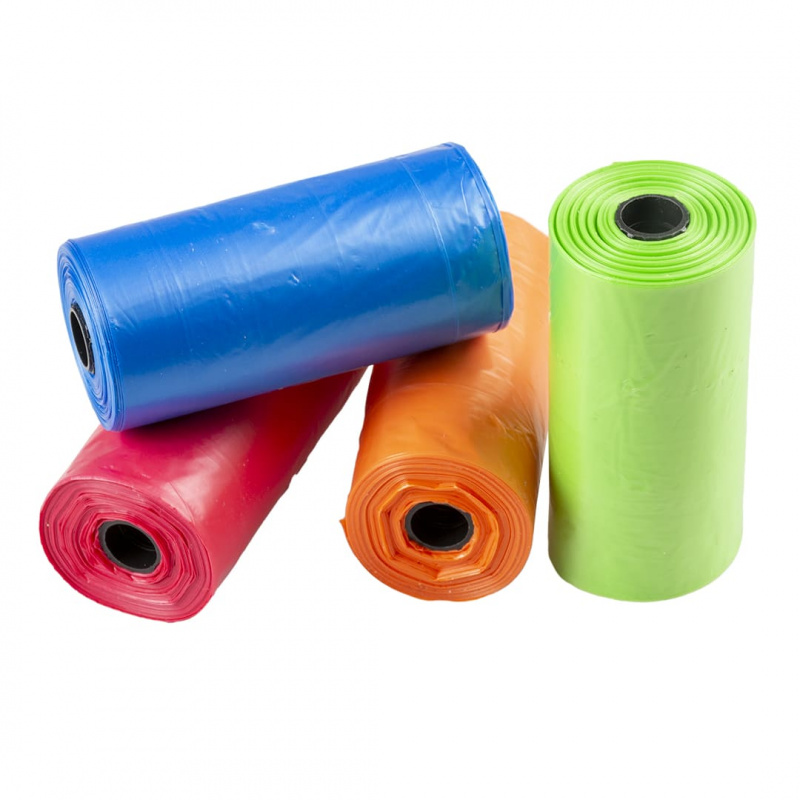 DUVO+ Hundekotbeutel Rainbow 4x15st - 32x19cm mehrfarbig