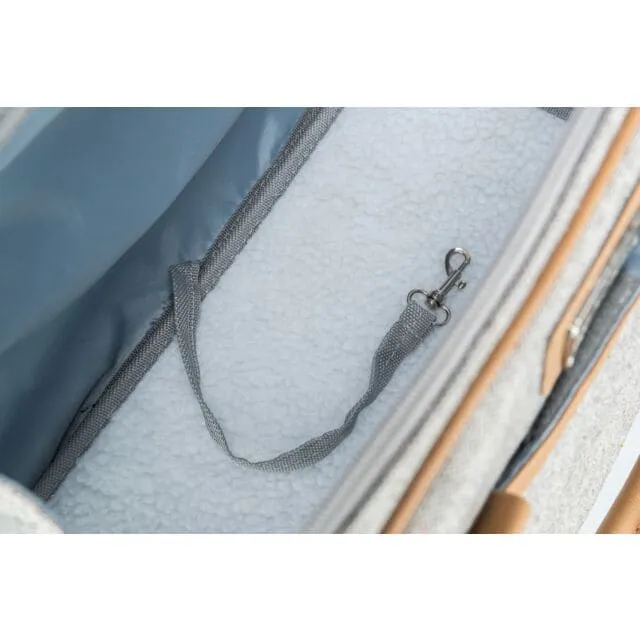 Tasche Helen, 19 × 28 × 40 cm, grau/hellbraun