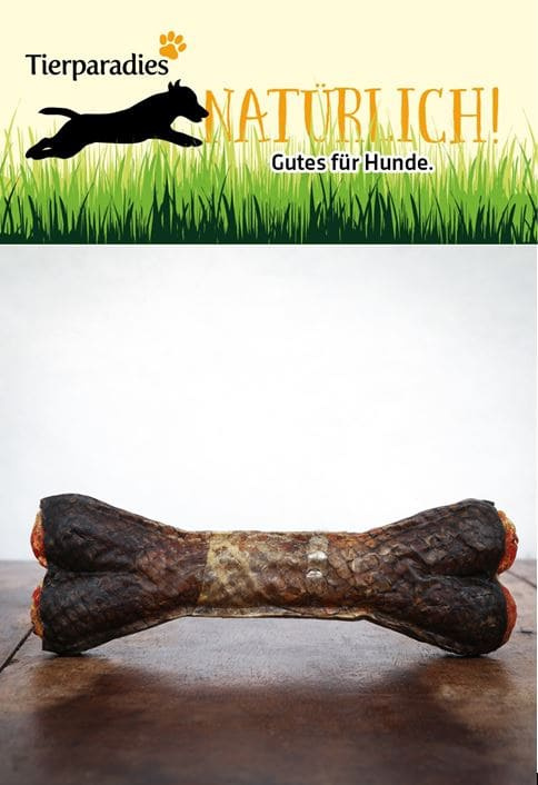 Kauknochen Lachs, 13,5 cm 2 Stück