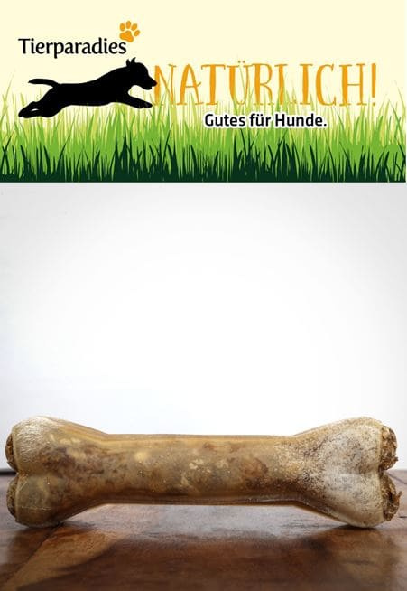 Kauknochen Ente mit Apfel, 17 cm 2 Stück