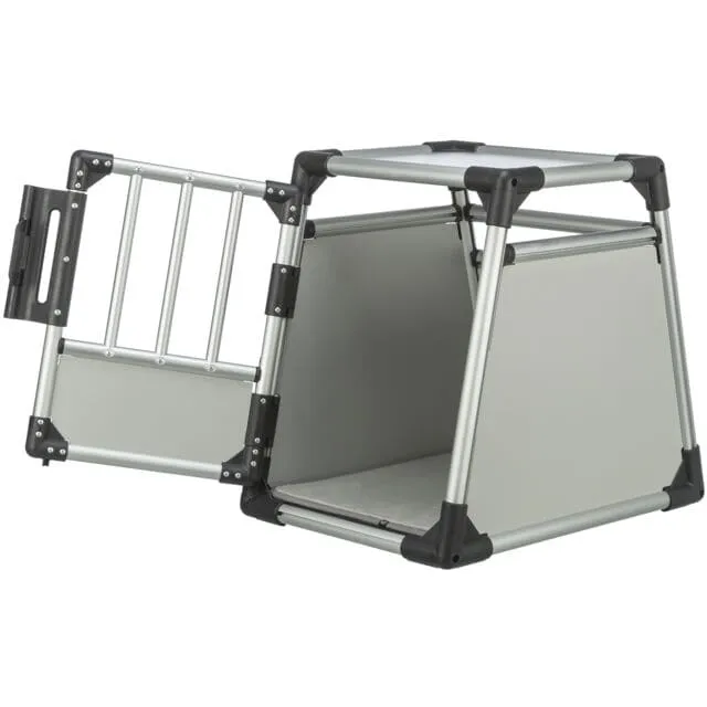 Transportbox, Aluminium, S: 48 × 57 × 64 cm, hellgrau/silber