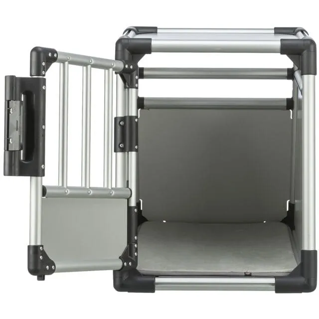 Transportbox, Aluminium, S: 48 × 57 × 64 cm, hellgrau/silber