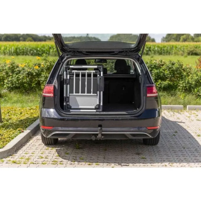 Transportbox, Aluminium, S: 48 × 57 × 64 cm, hellgrau/silber