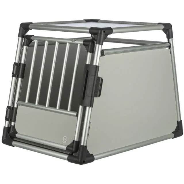 Transportbox, Aluminium, M: 55 × 62 × 78 cm, hellgrau/silber