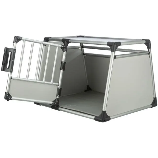 Transportbox, Aluminium, L: 93 × 64 × 81 cm, hellgrau/silber