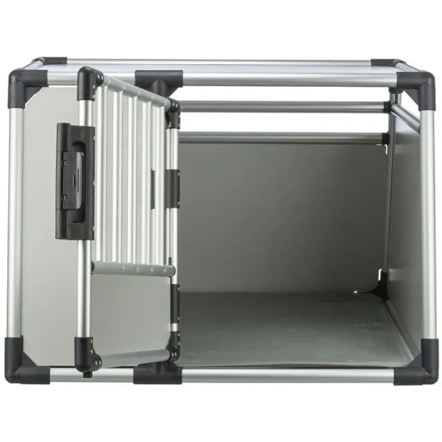 Transportbox, Aluminium, L: 93 × 64 × 81 cm, hellgrau/silber