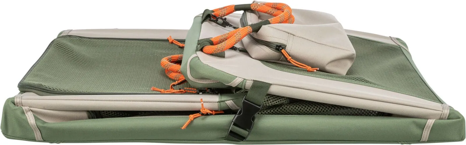Hundebox Comfy S olivgrün beige