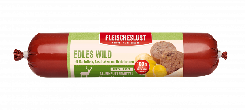 Edles Wild mit Kartoffel, Pastinaken und Waldbeeren 400g
