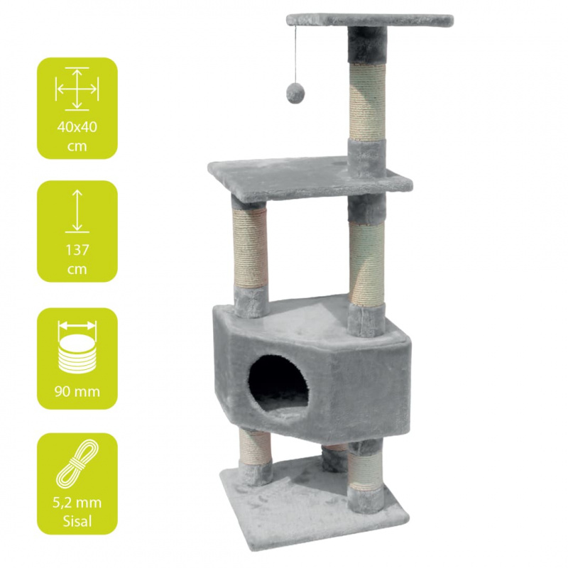 CLASSIC-TREE LOONAA ca.40x40/H137cm/light-grey